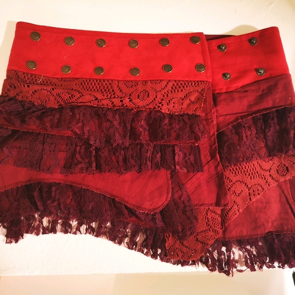 Festival/boho red skirt - Picture 1 of 1